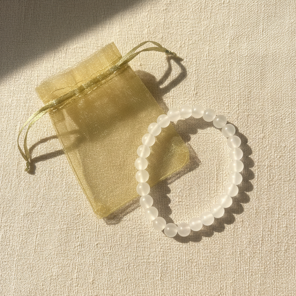 Frosted White Bracelet Enhanced