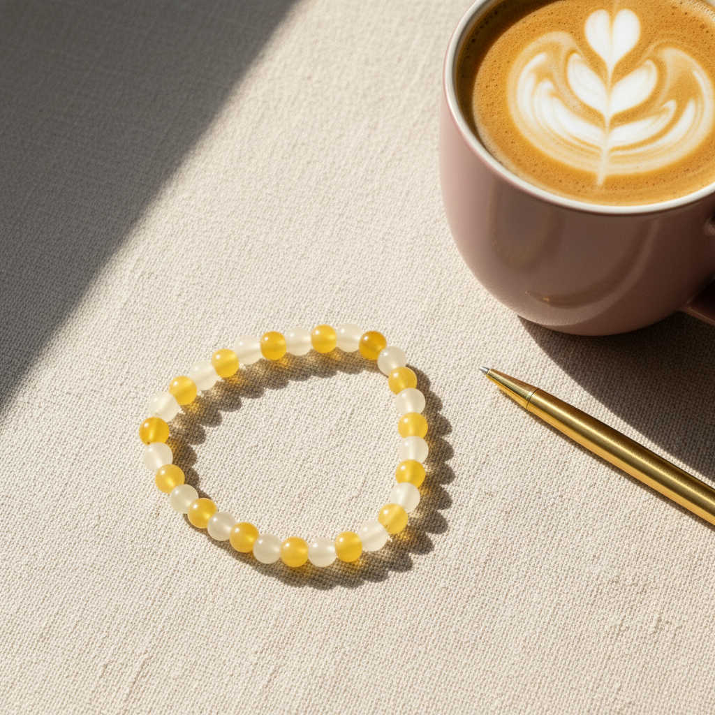 Yellow Cream Bracelet Enhanced